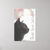 Vertrouw op je instincten canvas afdruk (Voorkant)