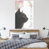 Vertrouw op je instincten canvas afdruk (Insitu (Slaapkamer))