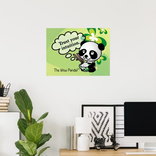 Vertrouw op je intuïtie poster (Thuiskantoor)
