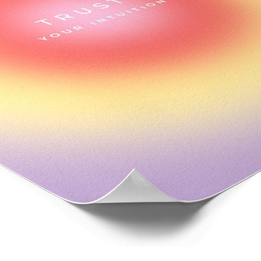 Vertrouw op je intuïtie poster (Hoek)