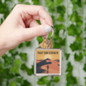 Vertrouw op je kracht sleutelhanger (Hand)