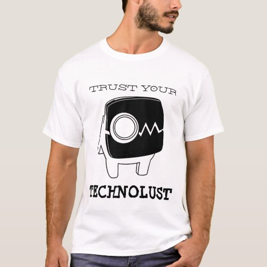 Vertrouw op je technologie t-shirt (Voorkant)