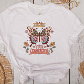 "Vertrouw op je visie" Boho Moth Moon Flowers T-shirt