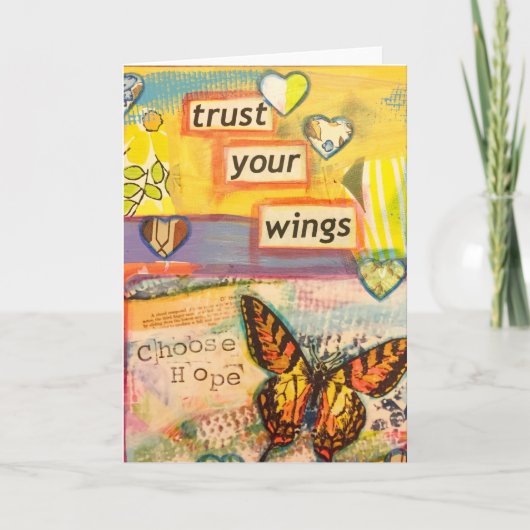 Vertrouw op je Wings Card Kaart (Voorkant)