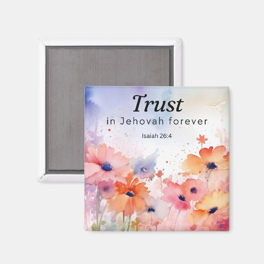 Vertrouw op Jehovah Forever Magnet (Voorkant / Achterkant)