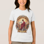 VERTROUW OP JESUS Tri-Blend SHIRT (Voorkant)