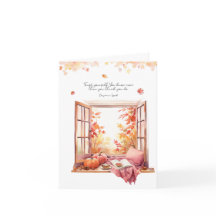 Vertrouw op jezelf Herfst Autumn Note Kaart