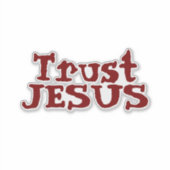 ‘Vertrouw op Jezus’ Christelijke Quote Bumper Sticker (Voorkant)