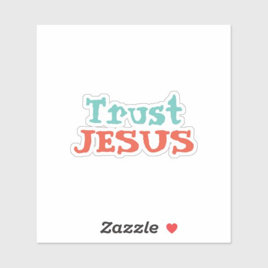 ‘Vertrouw op Jezus’ Christelijke uitspraak Sticker (Vel)