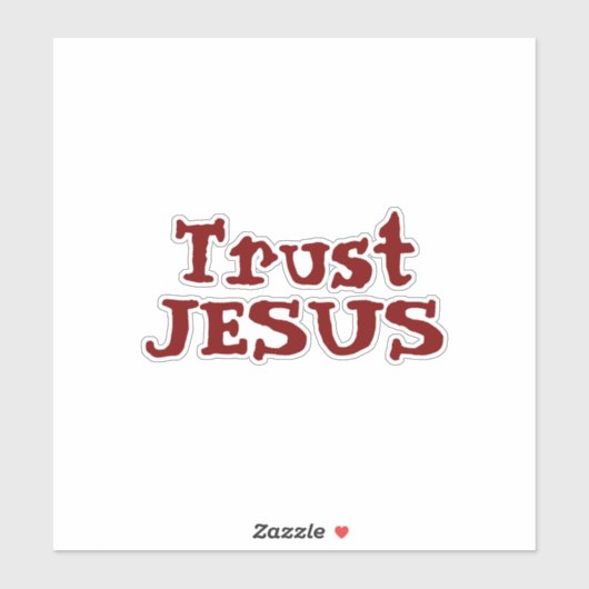 ‘Vertrouw op Jezus’ Christelijke uitspraak Sticker (Vel)