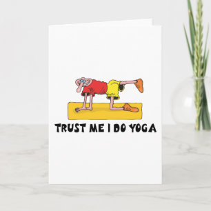 Vertrouw op me ik doen de Gift van de Yoga Kaart