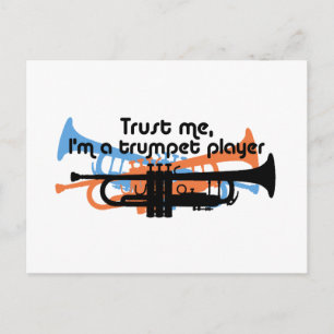 Vertrouw op mij Ik ben een Trumpet Player Briefkaart