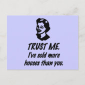 Vertrouw op mij - vrouw briefkaart (Voorkant)