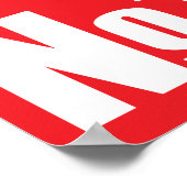 Vertrouw op niemand poster (Hoek)