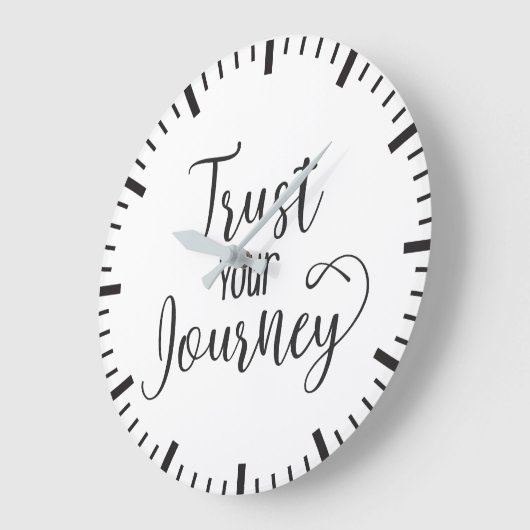 Vertrouw op uw reis - Succes Hustle Motivatie Grote Klok (Hoek)