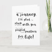 Vertrouw op vrouw om je weg te leiden - Jubileum Kaart (Voorkant)