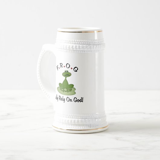 Vertrouw volledig op God Bierpul (Voorkant links)