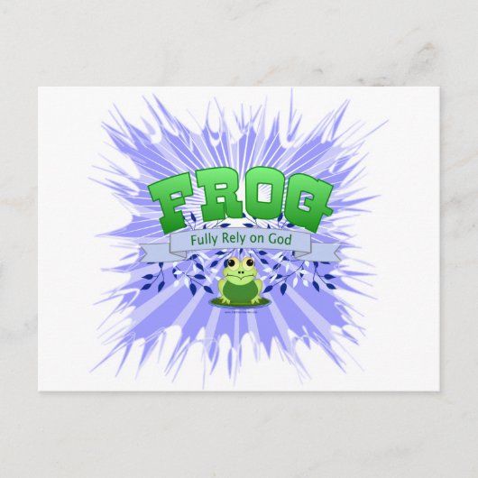 Vertrouw volledig op God Briefkaart (Voorkant)