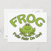 Vertrouw volledig op God Briefkaart (Voorkant / Achterkant)