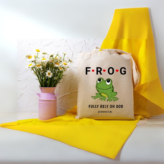 Vertrouw volledig op God gepersonaliseerd Tote Bag