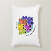 VERTROUW VOLLEDIG OP GOD Kleurrijke Gepersonalisee Accent Kussen (Voorkant(Verticaal))