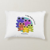 VERTROUW VOLLEDIG OP GOD Kleurrijke Gepersonalisee Accent Kussen (Achterkant)