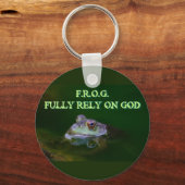 Vertrouw volledig op God Sleutelhanger (Voorkant)