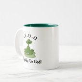 Vertrouw volledig op God Tweekleurige Koffiemok (Voorkant links)