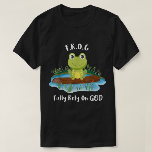 Vertrouw volledig op het godacroniem FROG Cute Fro T-shirt (Design voorkant)