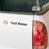 Vertrouw vrouwen auto sticker (Op Truck)