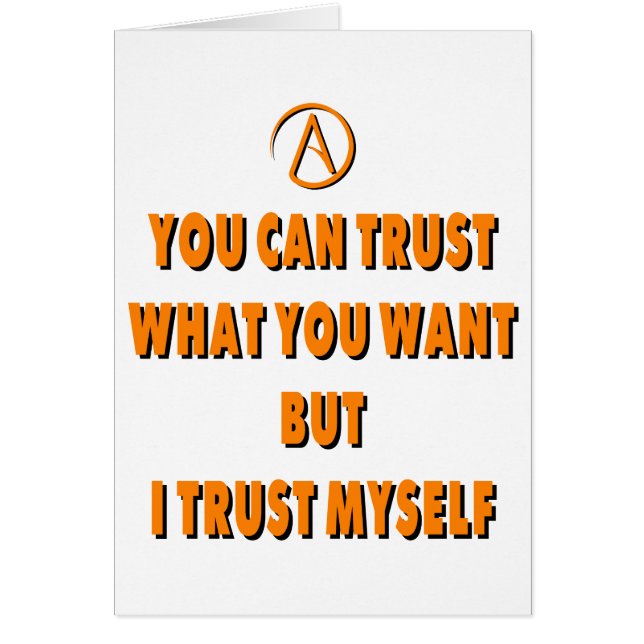 Vertrouw zelf (Voorkant)