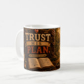 Vertrouw Zijn Plan Koffiemok (Voorkant links)