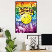 Vertrouwd en gedempt poster (Thuiskantoor)