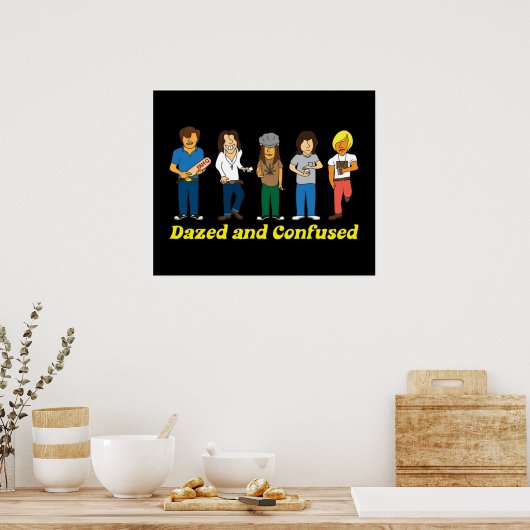 Vertrouwd en gedempt poster (Keuken)