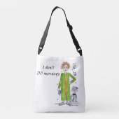 Vertrouwd Gezegde dat ik geen ochtendkarikatuur do Crossbody Tas (Achterkant)