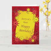 Vertrouwd op de Birthday-kaart Kaart (Gele Bloem)