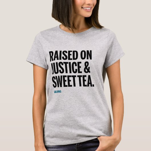 Vertrouwd op Gerechtigheid en Sweet Tea - Vrouweng T-shirt (Voorkant)