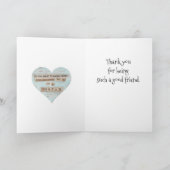 Vertrouwd - Wenskaart Kaart (Binnen)