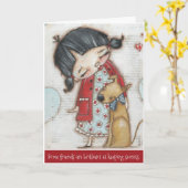 Vertrouwd - Wenskaart Kaart (Gele Bloem)