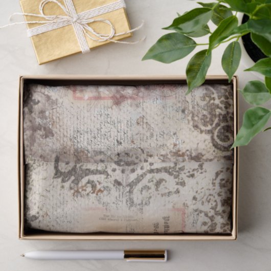 Vertrouwdag en loskoppeling van kant tissuepapier (Geschenk)