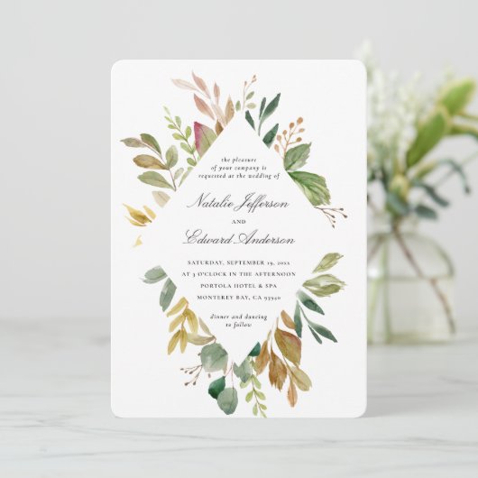 Vertrouwde bruine en goudbruingebladerte (Staand voorkant)