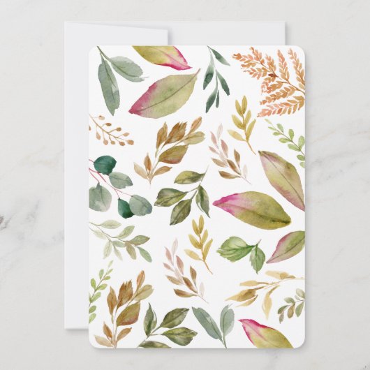 Vertrouwde bruine en goudbruingebladerte (Achterkant)