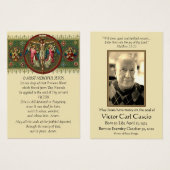 Vertrouwde Christus met Angels katholieke begrafen Visitekaartje (Voorkant /achterkant)