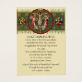 Vertrouwde Christus met Angels katholieke begrafen Visitekaartje (Voorkant)