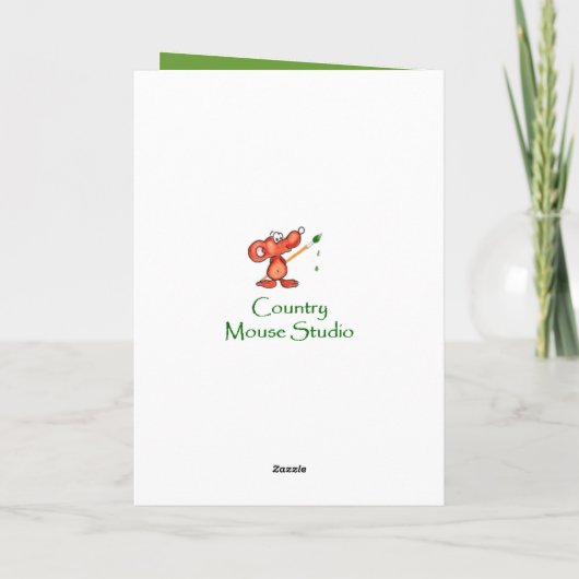 Vertrouwde dag, Stomme muis, scriptverzegeling Kaart (Achterkant)