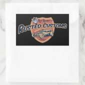 Vertrouwde douane II Rechthoekige Sticker (Tas)