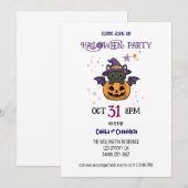 Vertrouwde Heksen Halloween-feest Kaart (Voorkant / Achterkant)