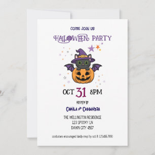 Vertrouwde Heksen Halloween-feest Kaart