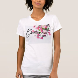 Vertrouwde hergeboren roze bloemen Oost. 2020 TShi T-shirt