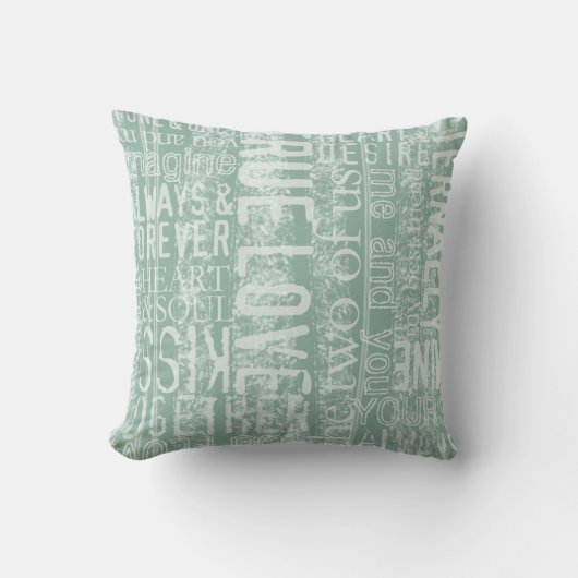 Vertrouwde liefdeswoorden decoratieve kussens (Voorkant)